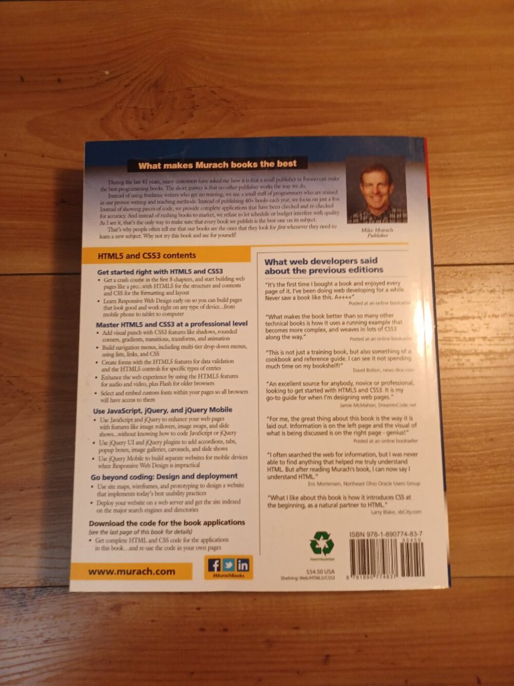 Murach's HTML 5 And CSS 3 Book - Picture 8 of 8